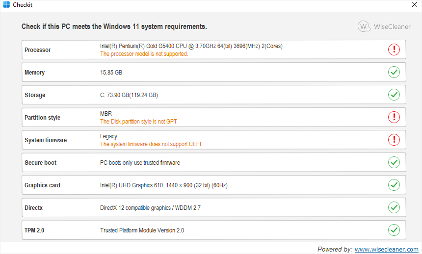 WiseCleaner Checkit